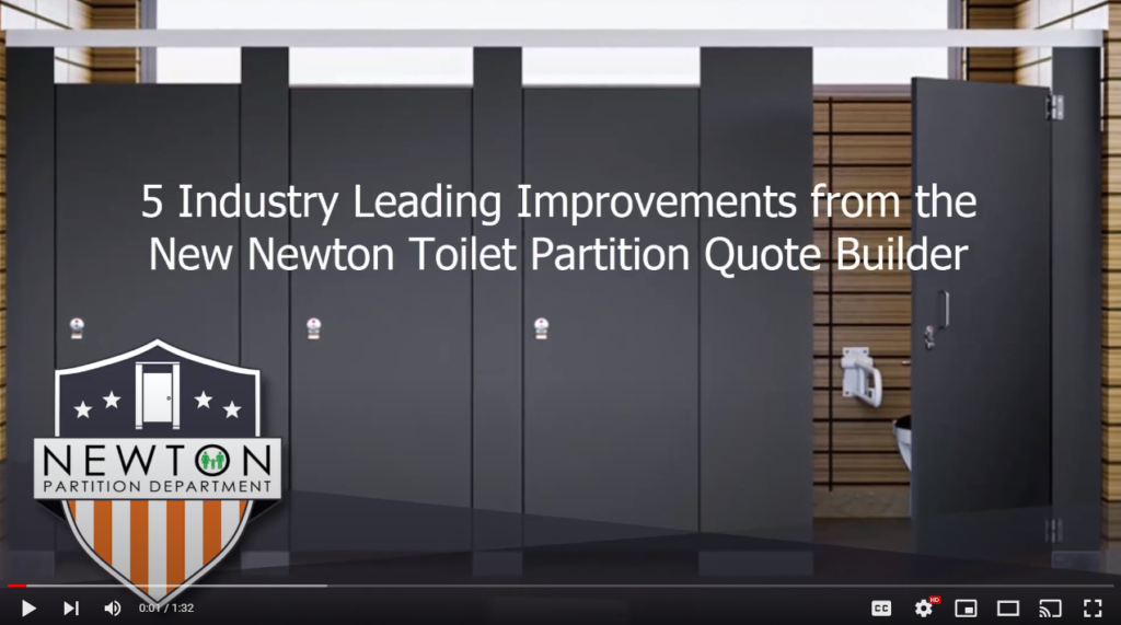 Newton Distributing offers all types of toilet partitions.