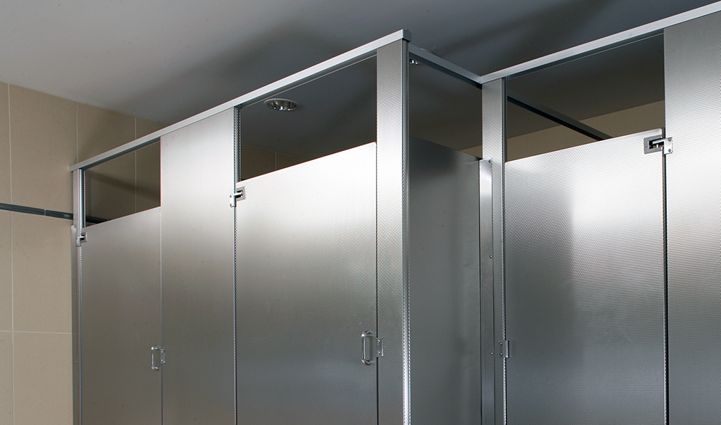 stainless steel restroom stalls